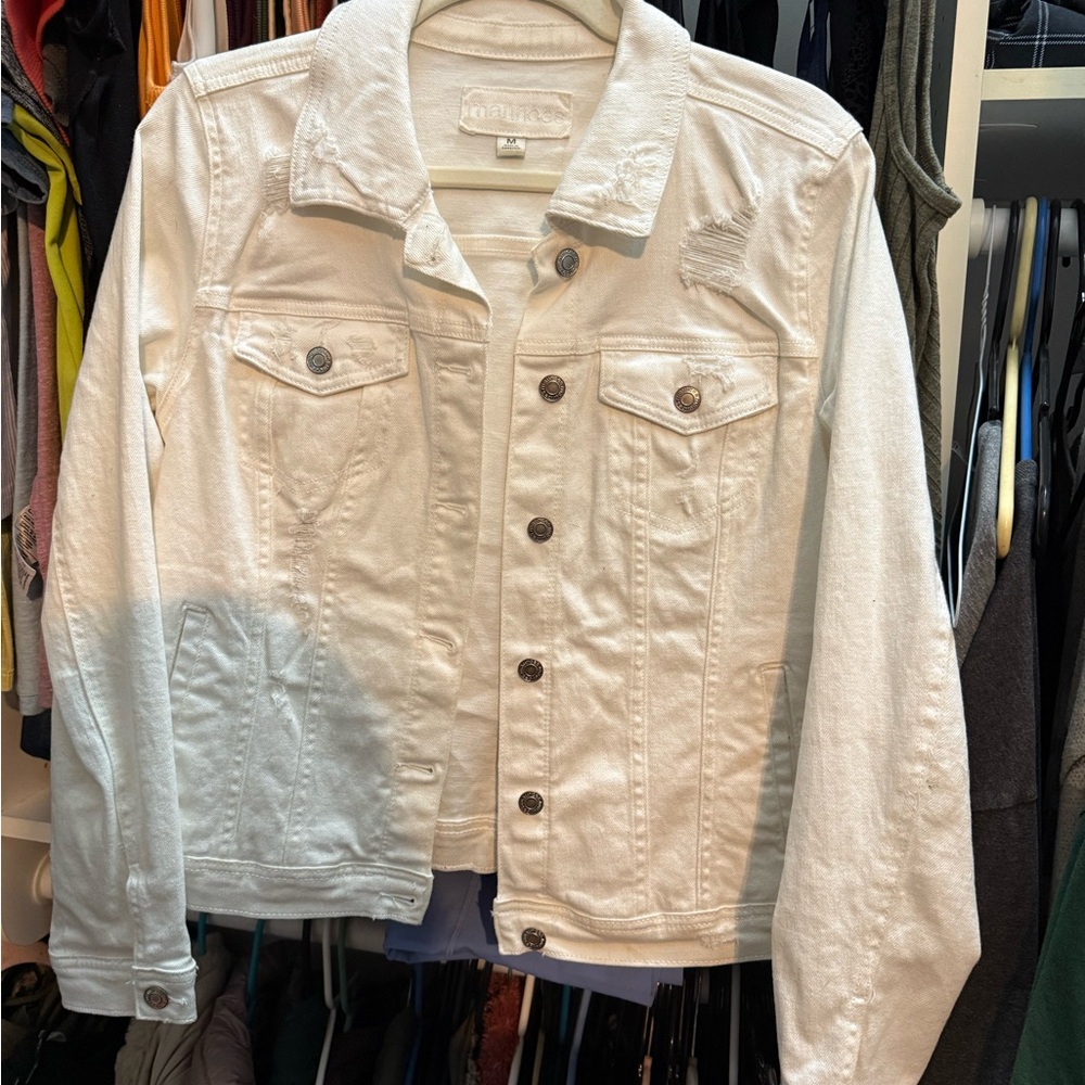 Maurices White Denim Jacket